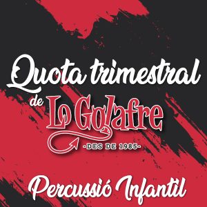 Quota trimestral  percussió infantil: inscripció